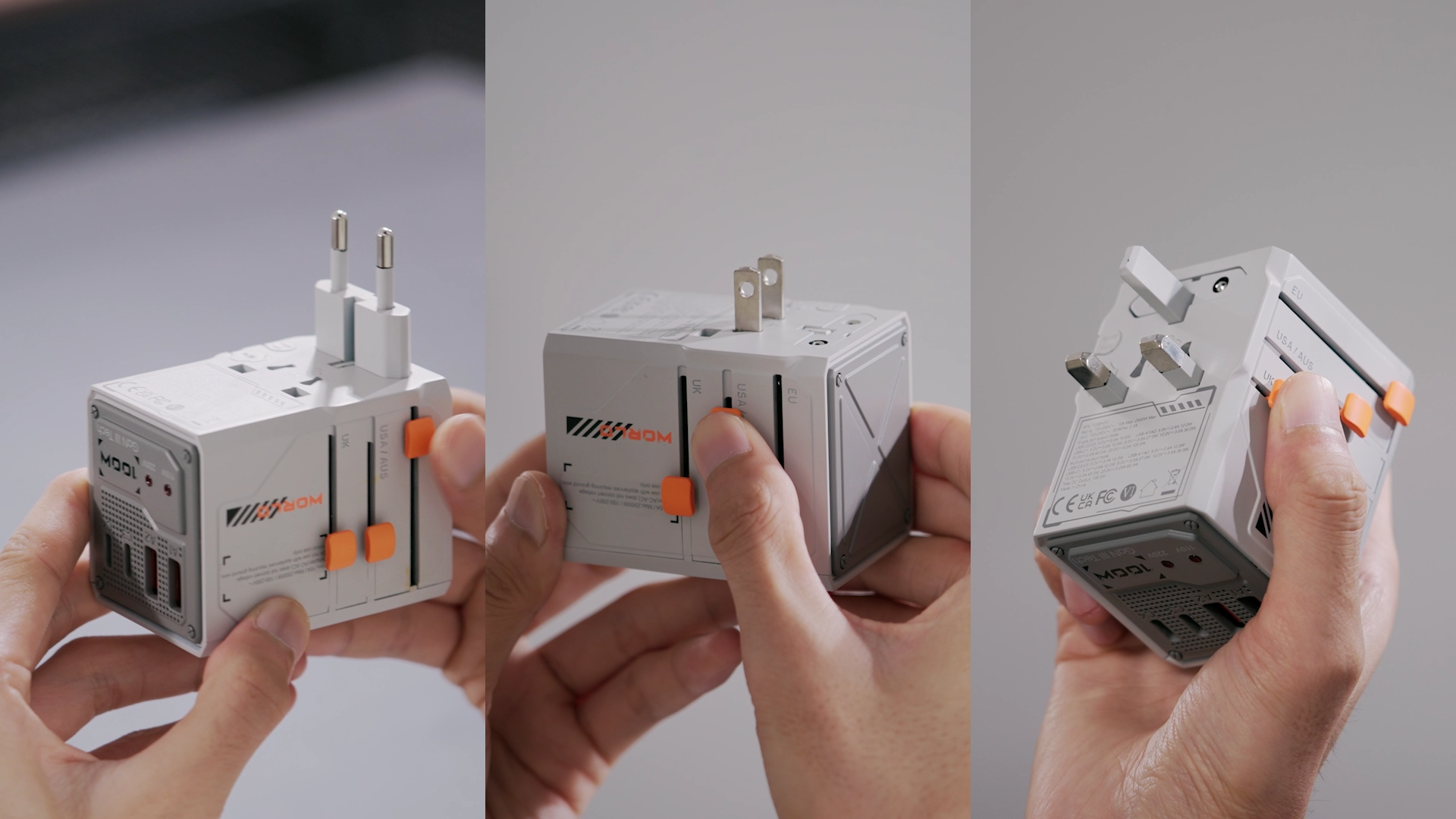 ARSMEL VisaGo 100W Travel Adapter with Built-in Voltage Display